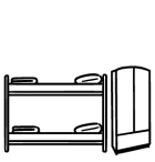 Zimmer Ausstattung Jugendhaus Sonnegg